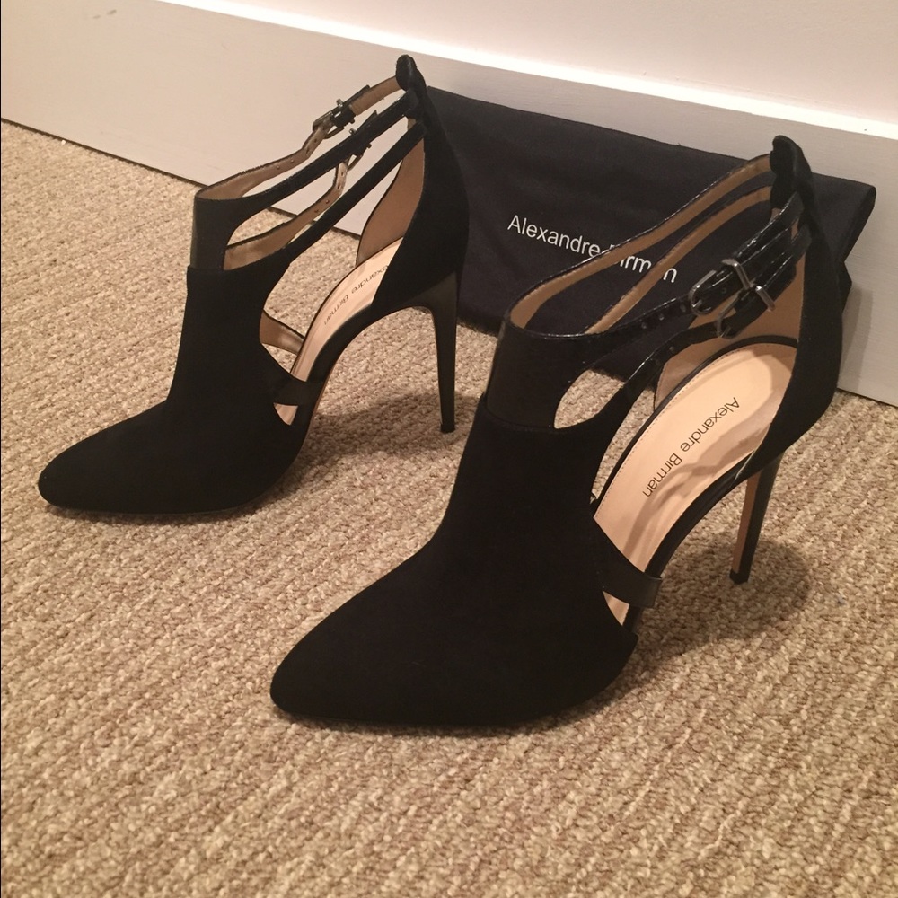 Alexandre Birman Black Cut-out Heels